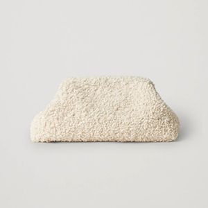 COS teddy fleece clutch bag